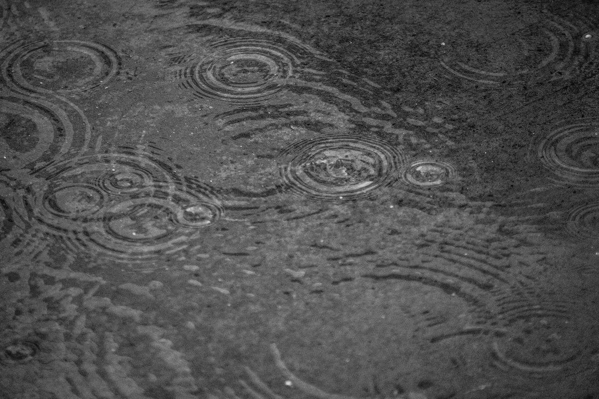 Black and White Photo of Water Ripples 